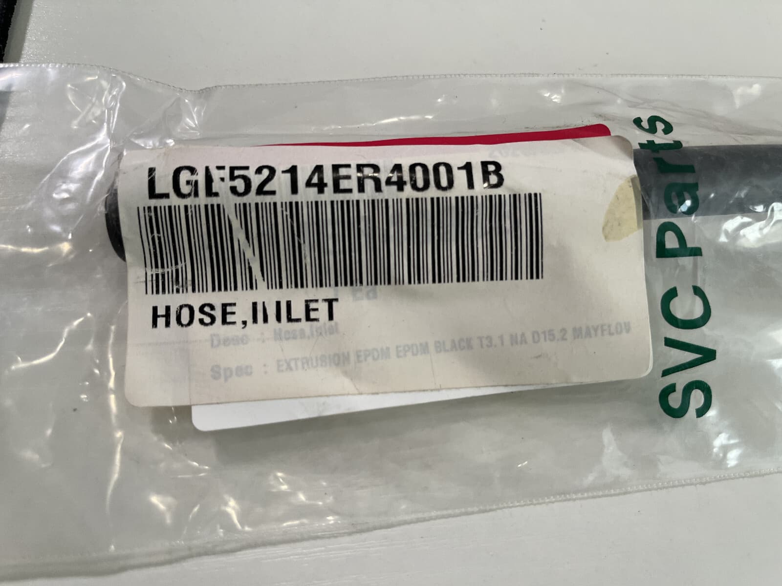 NEW Genuine OEM LG Dispenser Inlet Hose 5214ER4001B — thumbnail 3