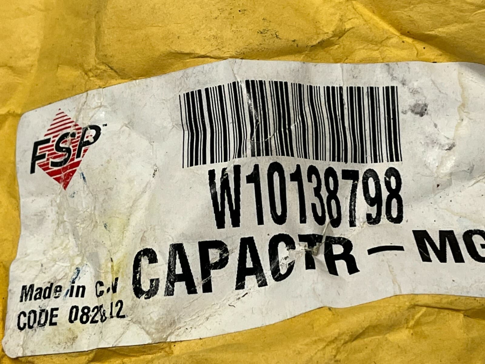 Genuine OEM Whirlpool Microwave High-voltage Capacitor W10138798 — thumbnail 4