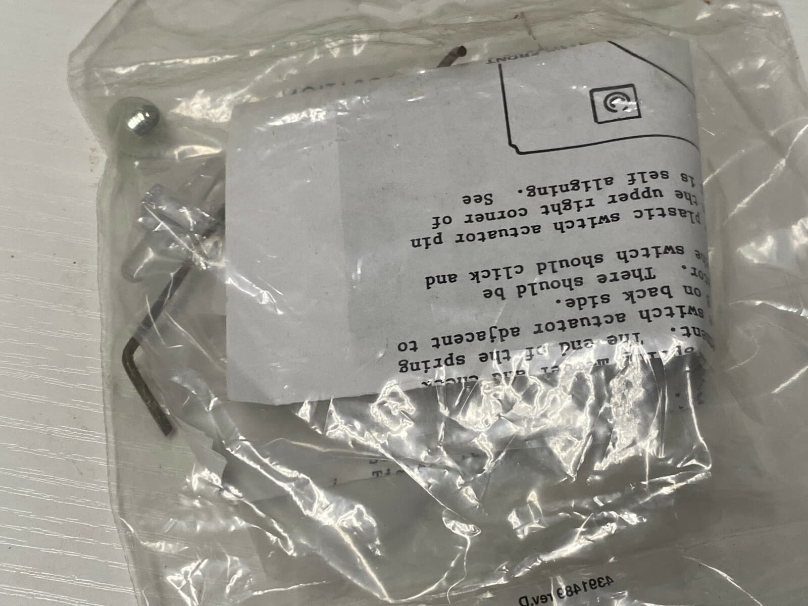 Genuine OEM Whirlpool Dishwasher Actuator 4163607