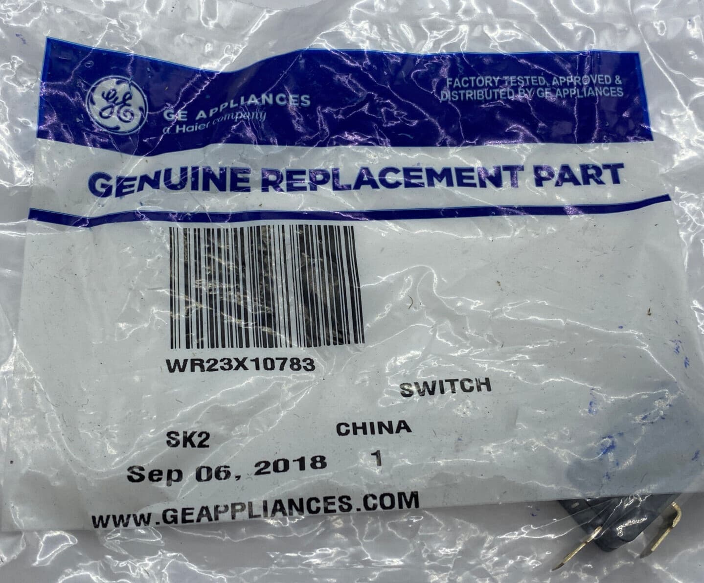 New Genuine GE Refrigerator Dispenser Switch WR23X10783 — thumbnail 2
