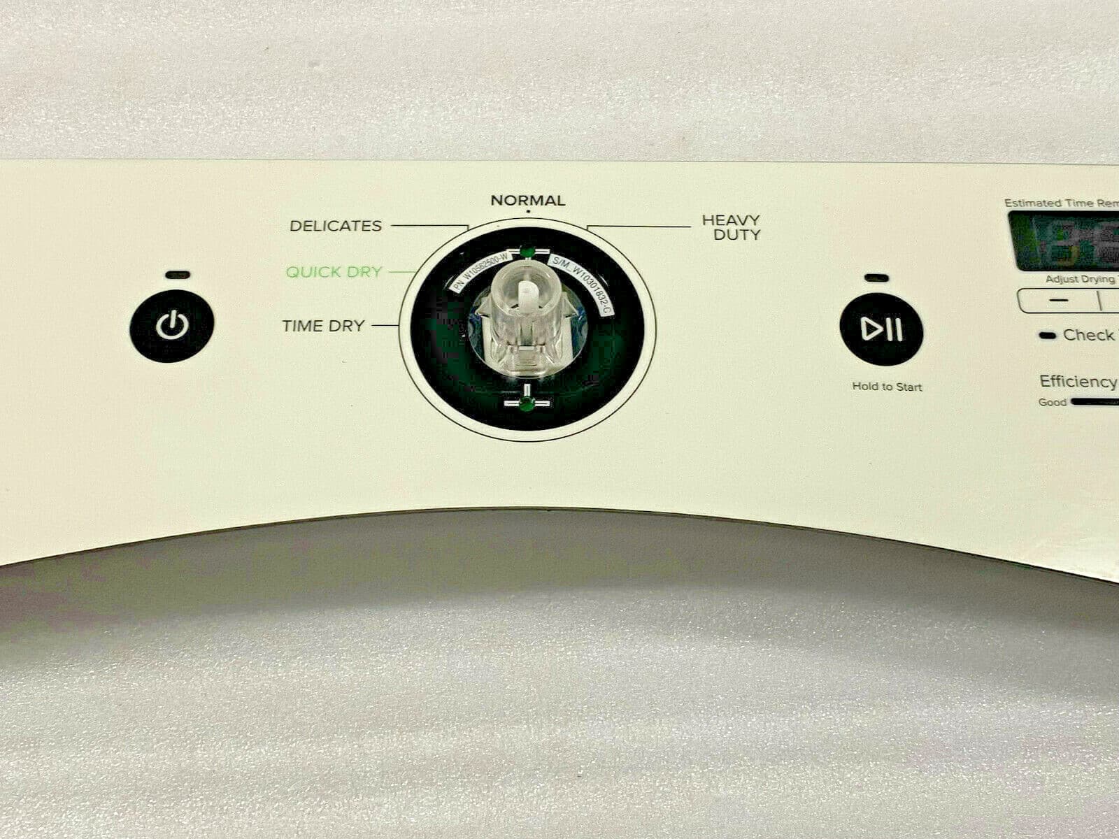 Genuine OEM Whirlpool Control Panel (White) W10562505 — thumbnail 3