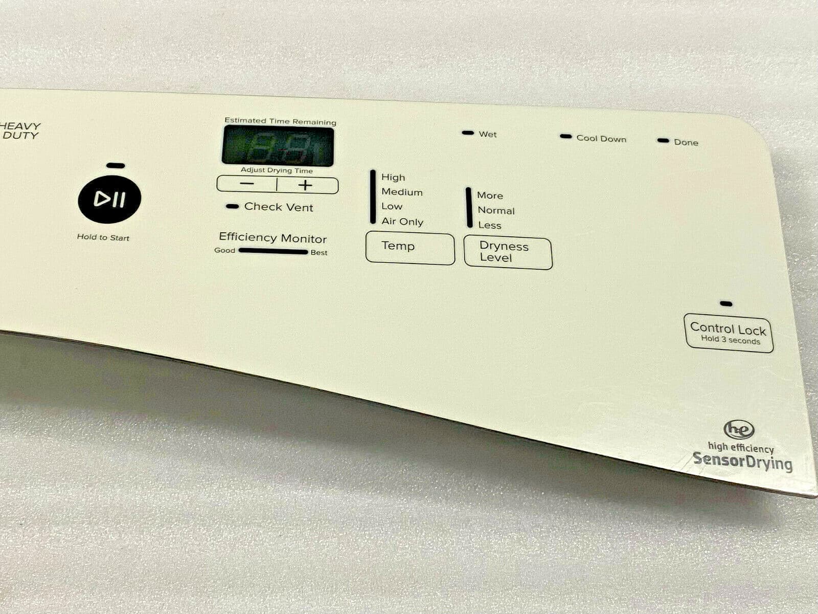 Genuine OEM Whirlpool Control Panel (White) W10562505 — thumbnail 4