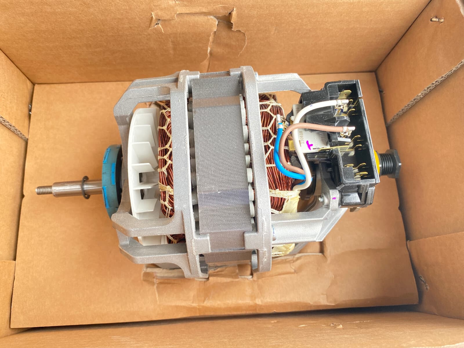 New Genuine OEM LG Dryer  DC Drum Motor Assembly 4681EL1008J — thumbnail 3