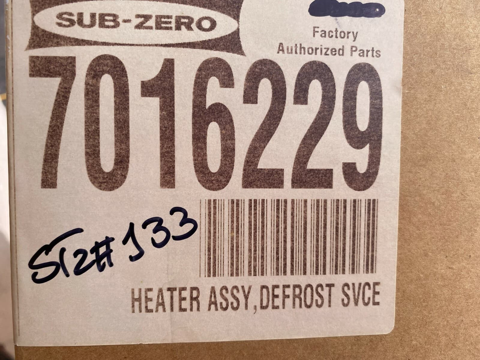 New Genuine Sub-Zero Heater Assy ,Defrost SVCE 7016229 — thumbnail 3