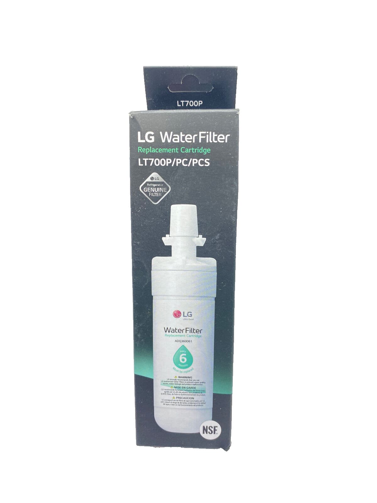 New Genuine OEM LG Refrigerator Water Filter LT700P ADQ36006101 — thumbnail 3