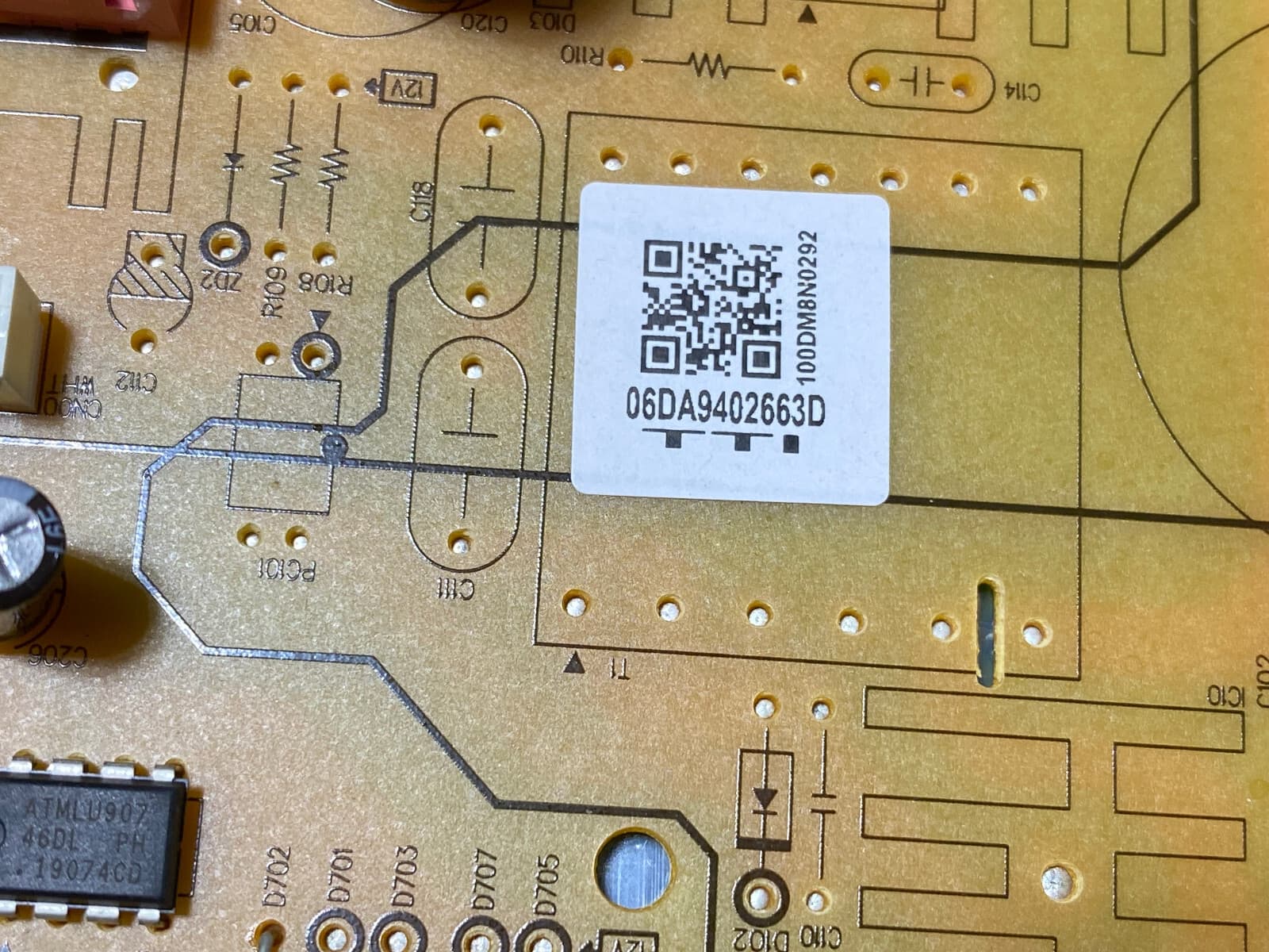 Genuine Samsung Refrigerator Power Control Board DA94-02663D — thumbnail 4