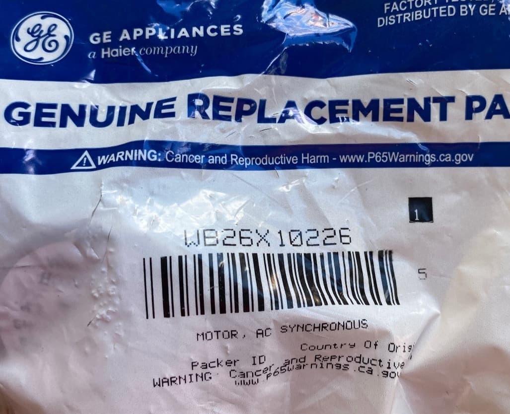 New Genuine GE Microwave Motor Ac Synchronous PVM9179DF1BB WB26X10226 — thumbnail 4