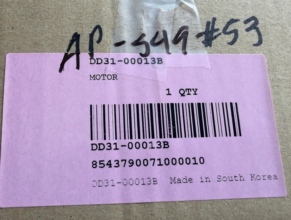 DD31-00013B OEM Samsung Dishwasher Geared Motor Genuine New — thumbnail 5