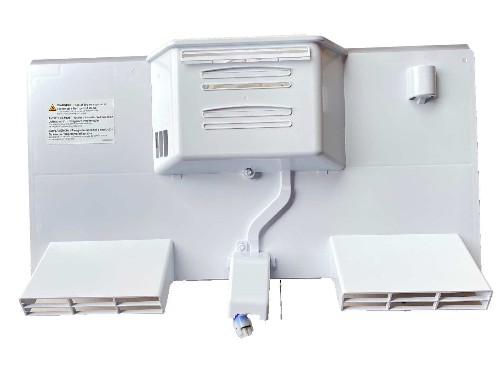 WR49X40245 OEM GE Refrigerator Evaporator Cover And Fan Assembly New Genuine