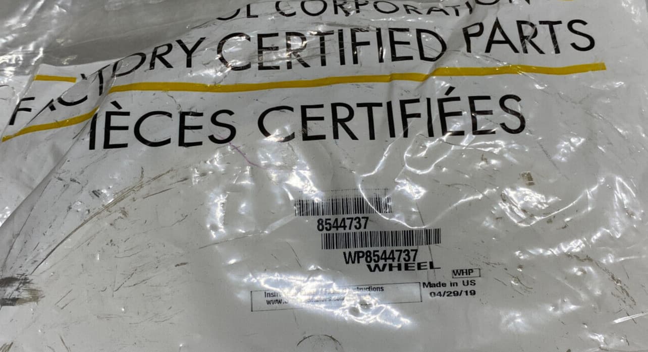 New Genuine Whirlpool Dryer Blower Wheel WP8544737 8544737 — thumbnail 4