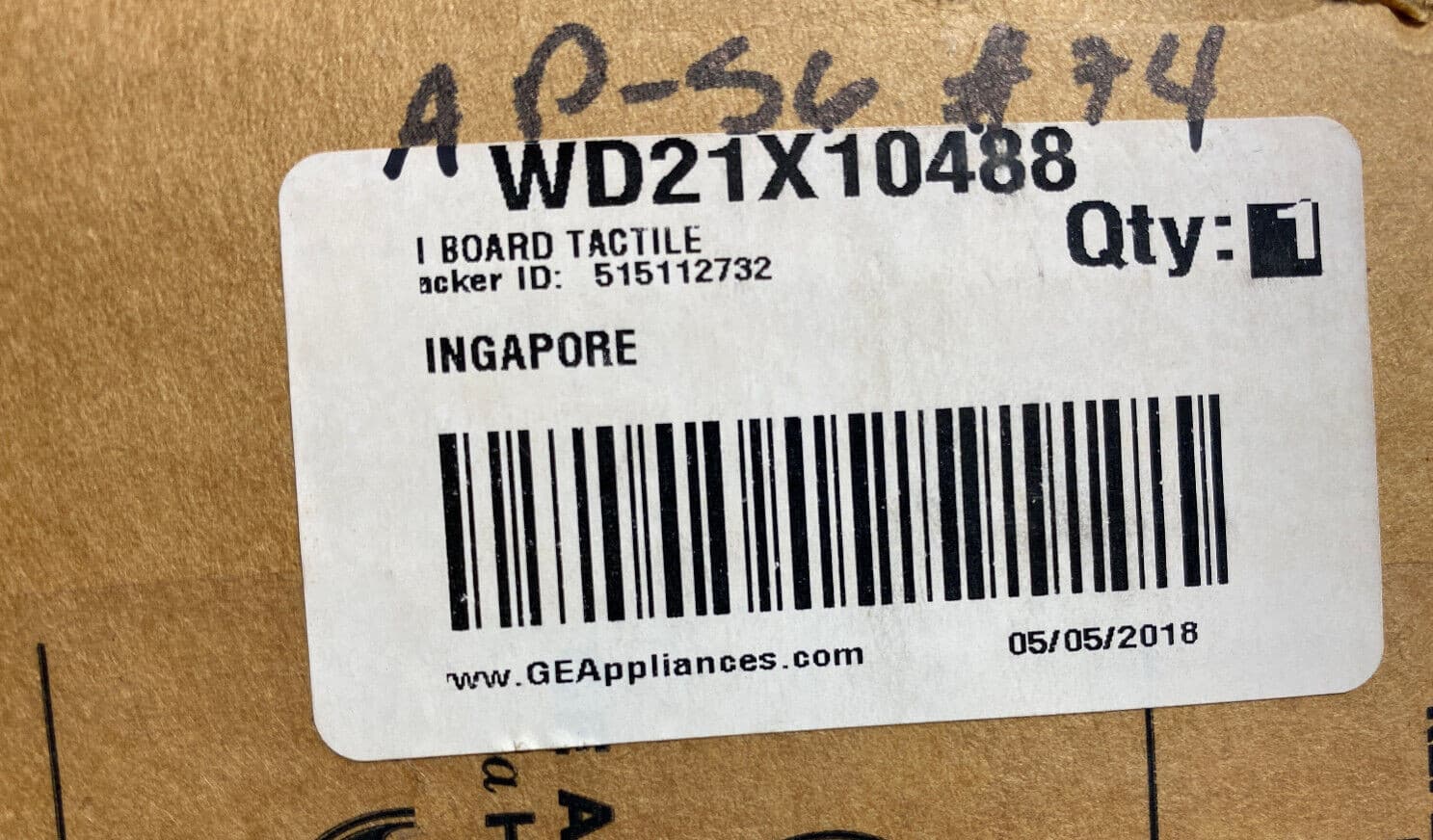 WD21X10488  OEM GE Dishwasher User Interface NEW Genuine — thumbnail 5