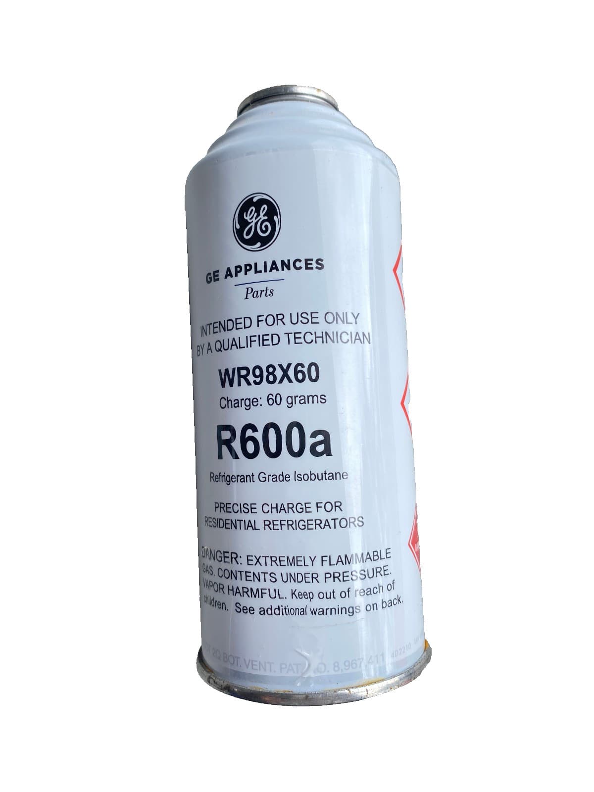 WR98X60 R600A OEM GE Refrigerant Charge Can  New Genuine