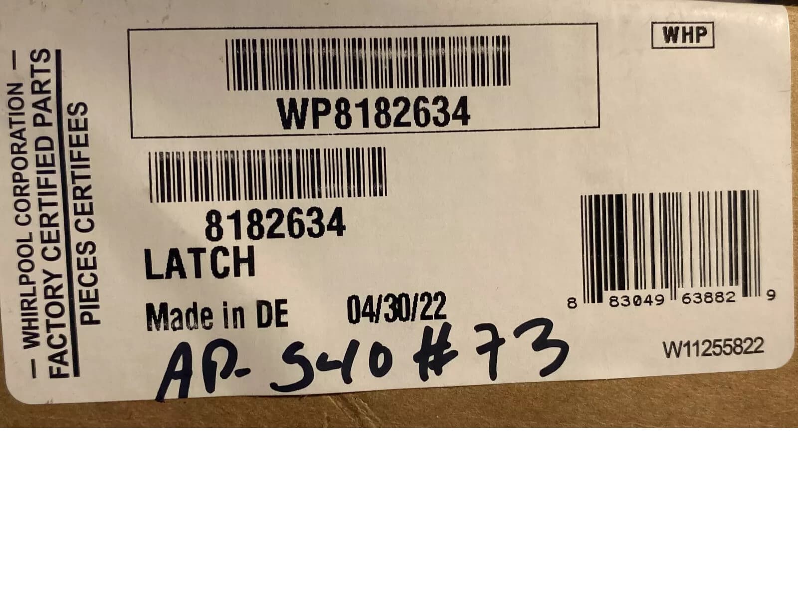 New Genuine OEM Whirlpool Washer Door Lock Assembly 8182634 WP8182634 — thumbnail 6