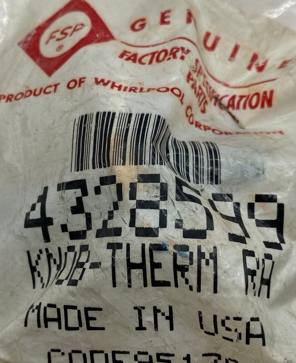 New Genuine OEM Whirlpool  Knob 4328599 — thumbnail 2