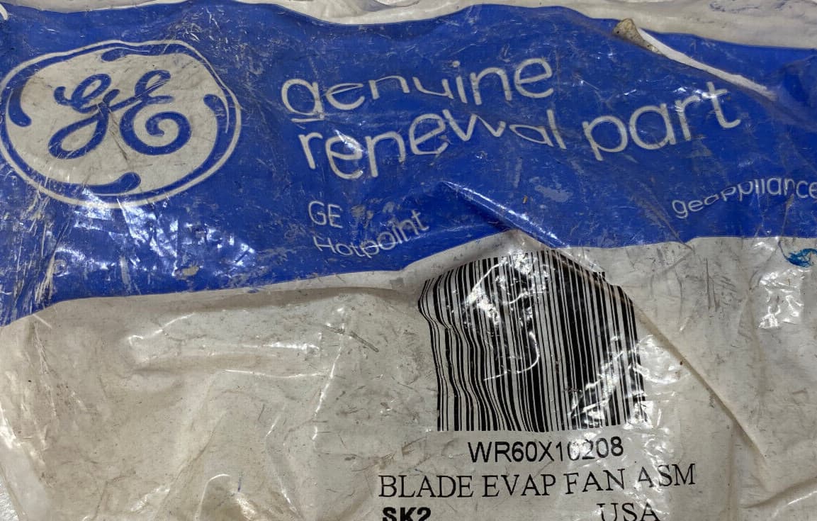 Genuine GE Refrigerator Evaporator Fan Blade WR60X10208 — thumbnail 3