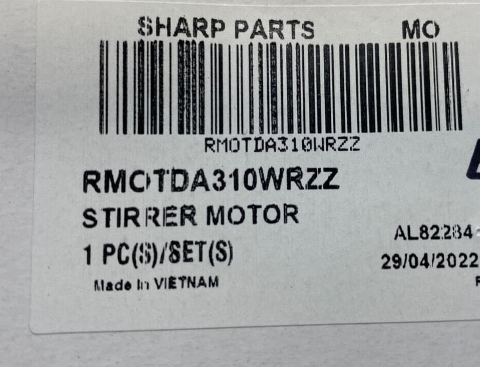 New Genuine OEM Sharp Microwave Motor RMOTDA310WRZZ — thumbnail 3