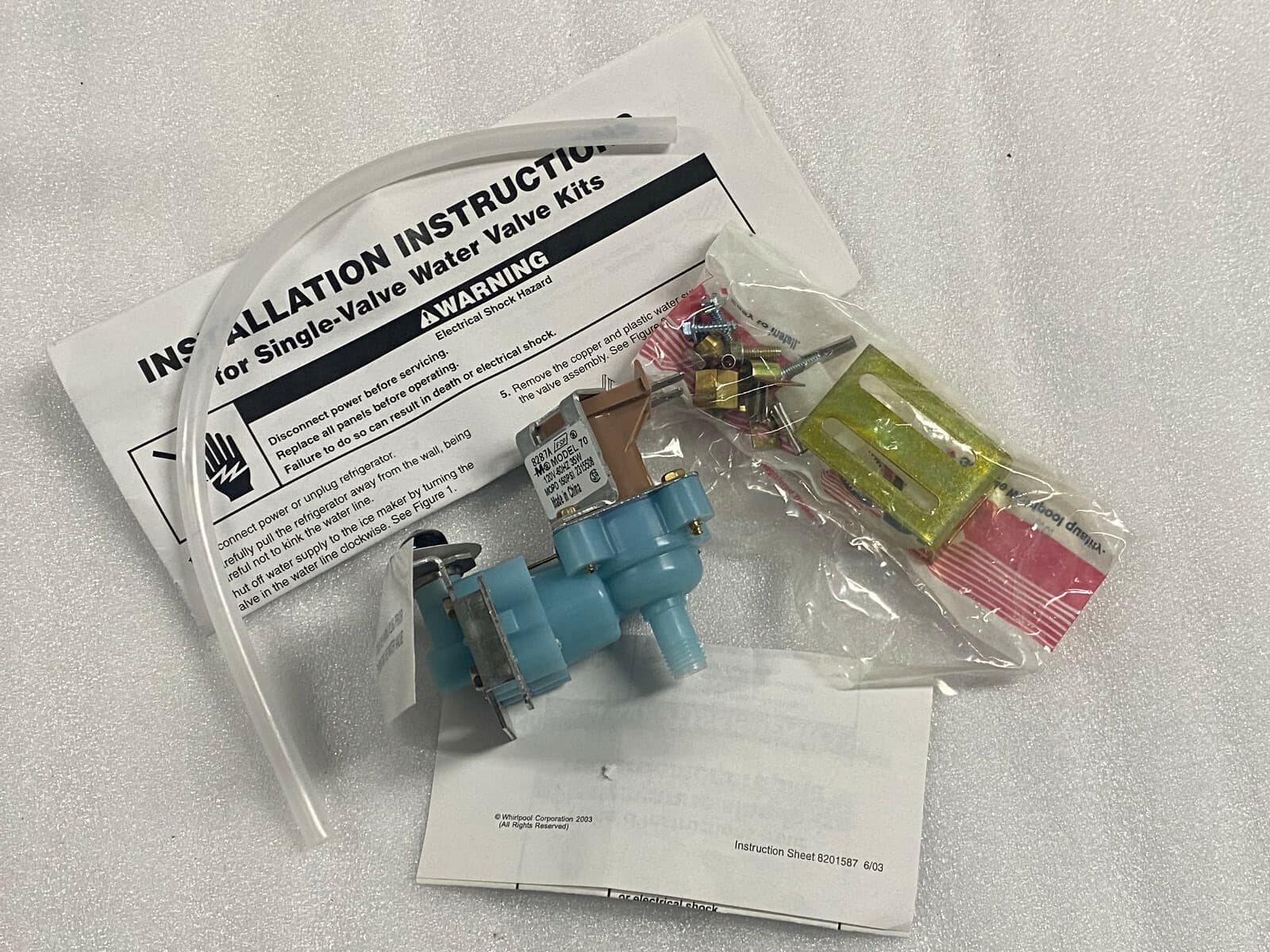 NEW Genuine Whirlpool Refrigerator Water Inlet Valve 4318047 — thumbnail 6