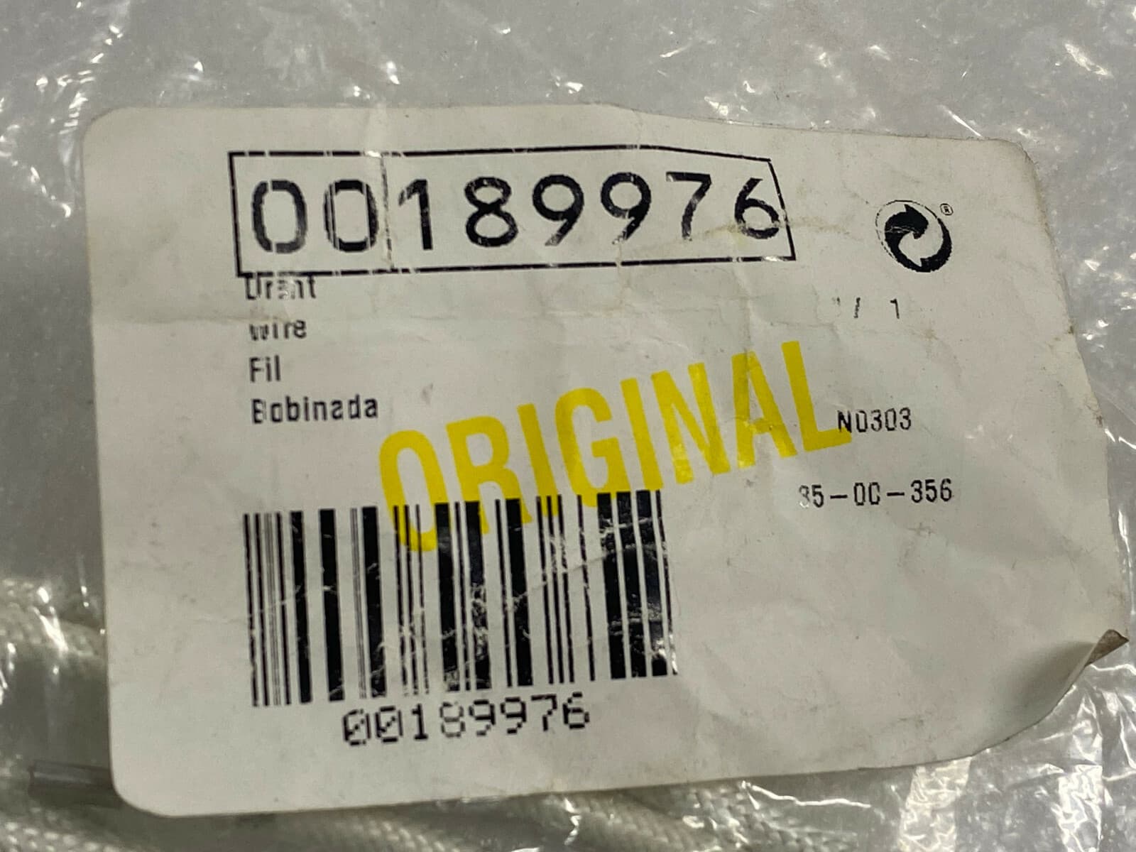 00189976 OEM Bosch Range Burner Electrode Wires Genuine — thumbnail 3