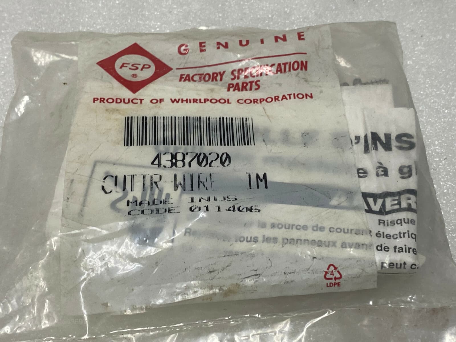 New Genuine Whirlpool Refrigerator Ice Maker Cutter Grid Wire Kit 4387020 — thumbnail 11