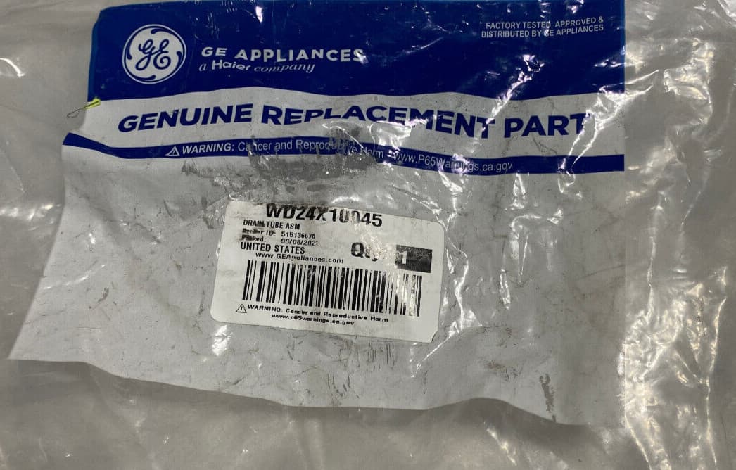New Genuine OEM GE Dishwasher Drain Hose WD24X10045 — thumbnail 2