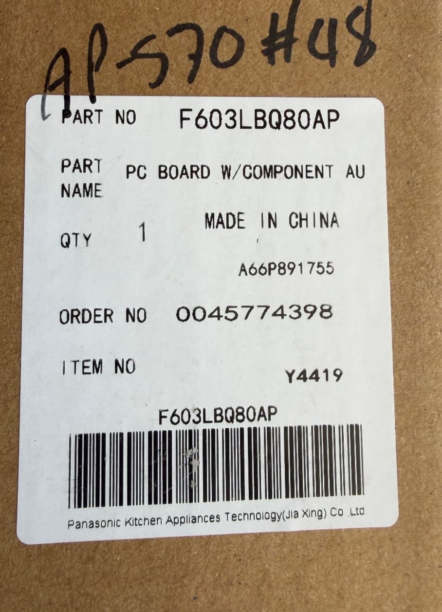 F603LBQ80AP OEM Panasonic Microwave  Pc Board Genuine — thumbnail 3