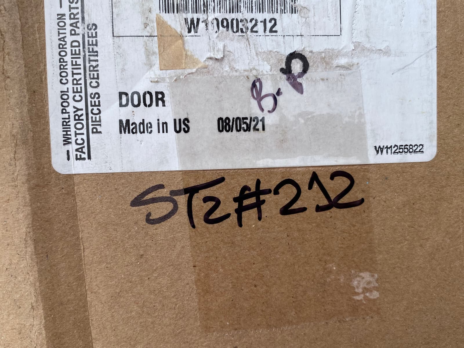 New Genuine Whirlpool Dryer Door Inner Panel Assembly (White) W10903212 — thumbnail 5