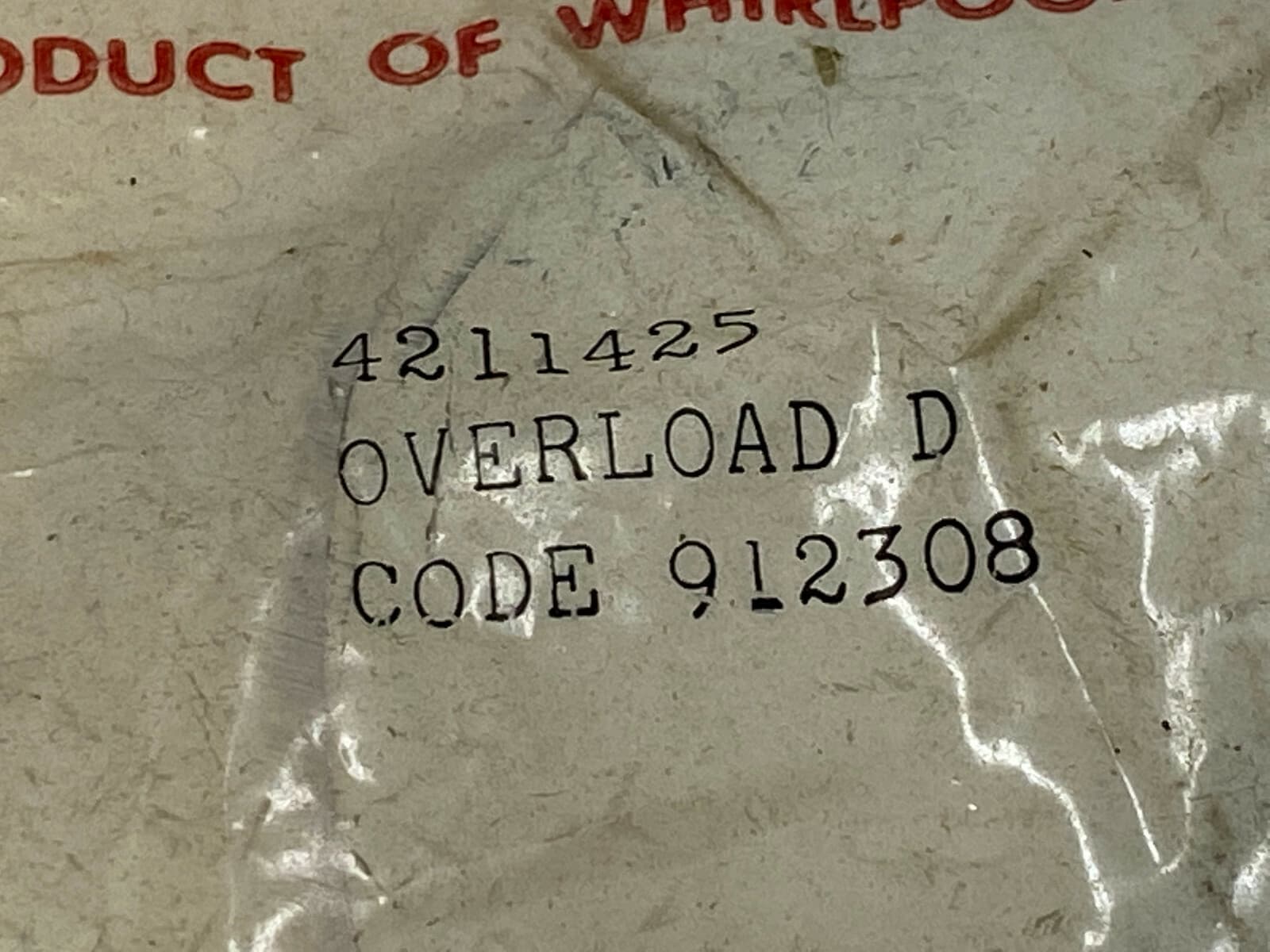 Genuine OEM Whirlpool Overload 4211425 — thumbnail 11