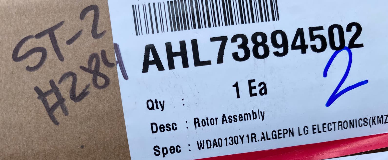 New Genuine LG Washer Rotor Assembly WT7100CW/00 AHL73894502 — thumbnail 4