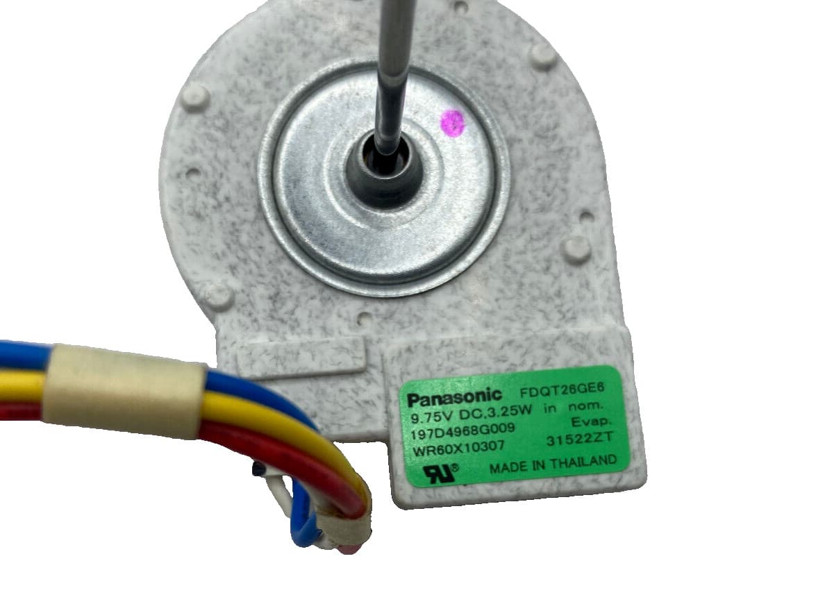 Genuine OEM GE Refrigerator Evaporator Fan Motor WR60X10307 — thumbnail 3