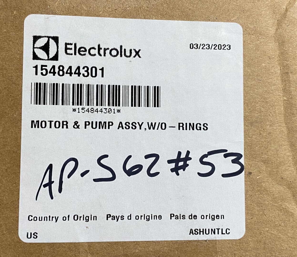 New Genuine OEM Frigidaire Dishwasher Circulation Pump Motor Kit 154844301 — thumbnail 5