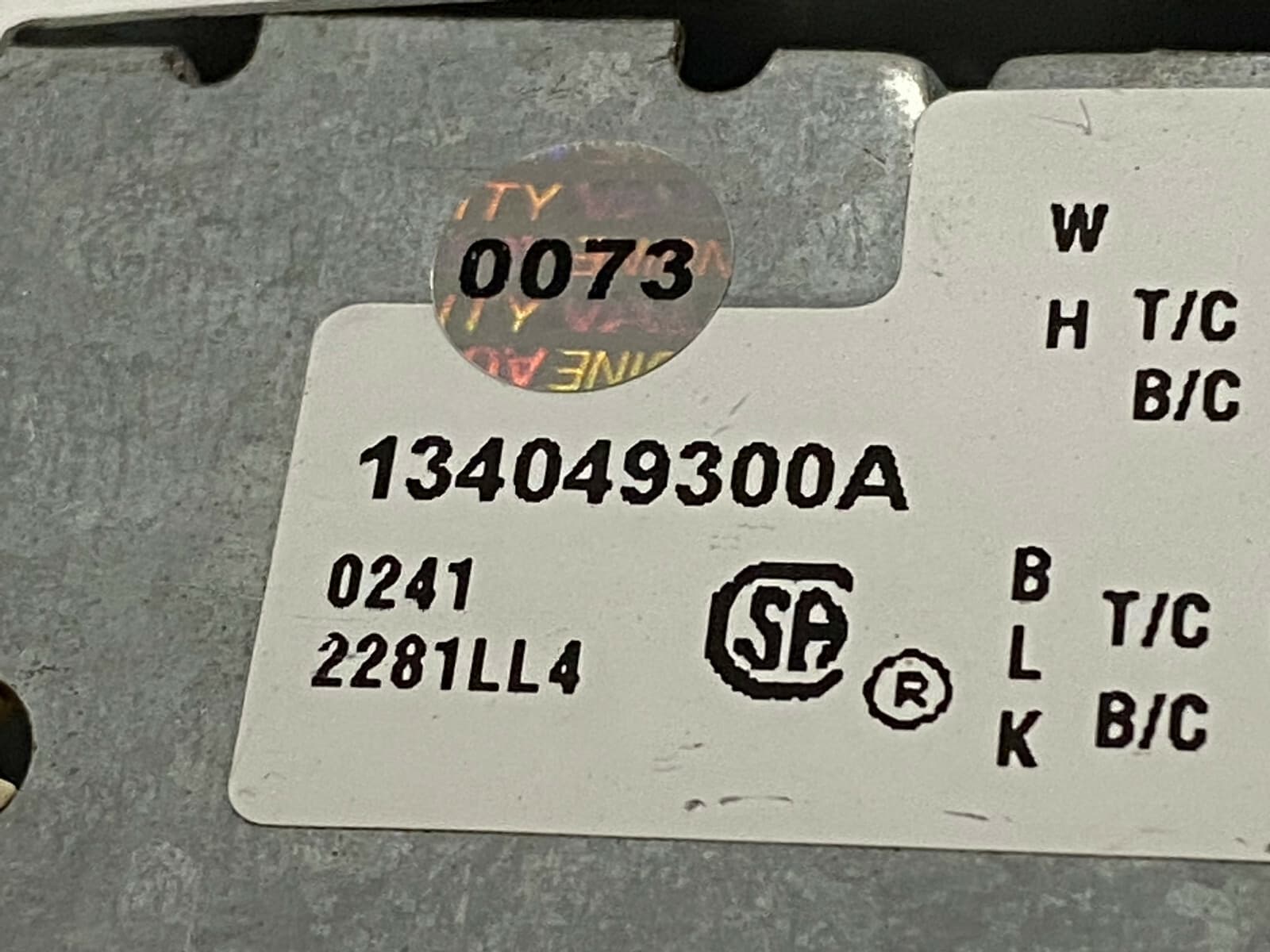 134049300A OEM Frigidaire Washer Timer Genuine — thumbnail 5