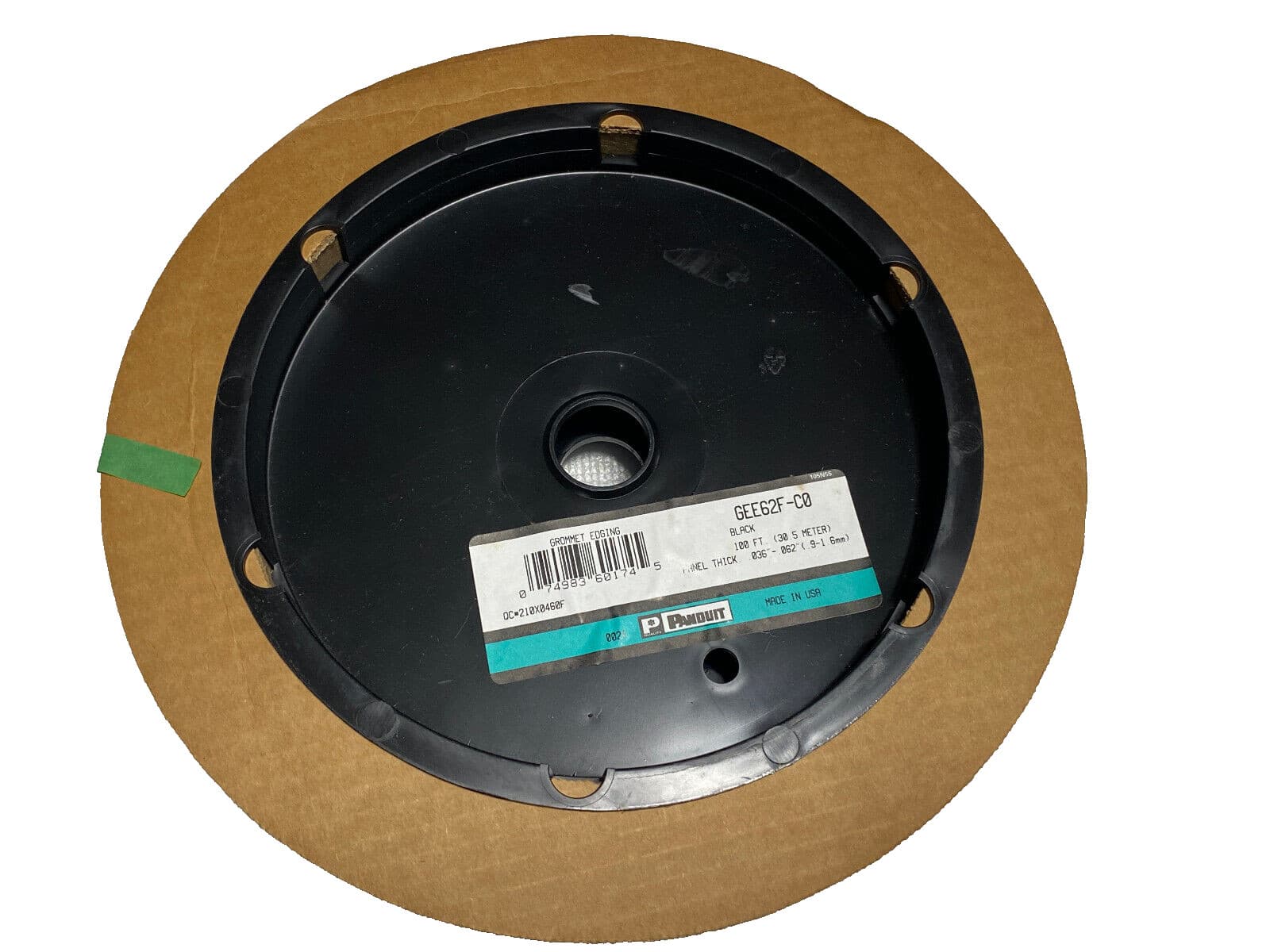 New Genuine Panduit Grommet Edging 100FT Black GEE62F-A-C0