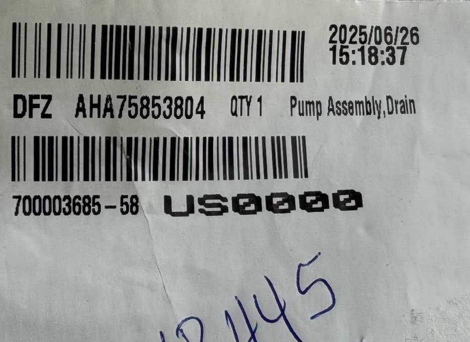 AHA75853804 OEM LG Washer Drain Pump Assembly New Genuine — thumbnail 4