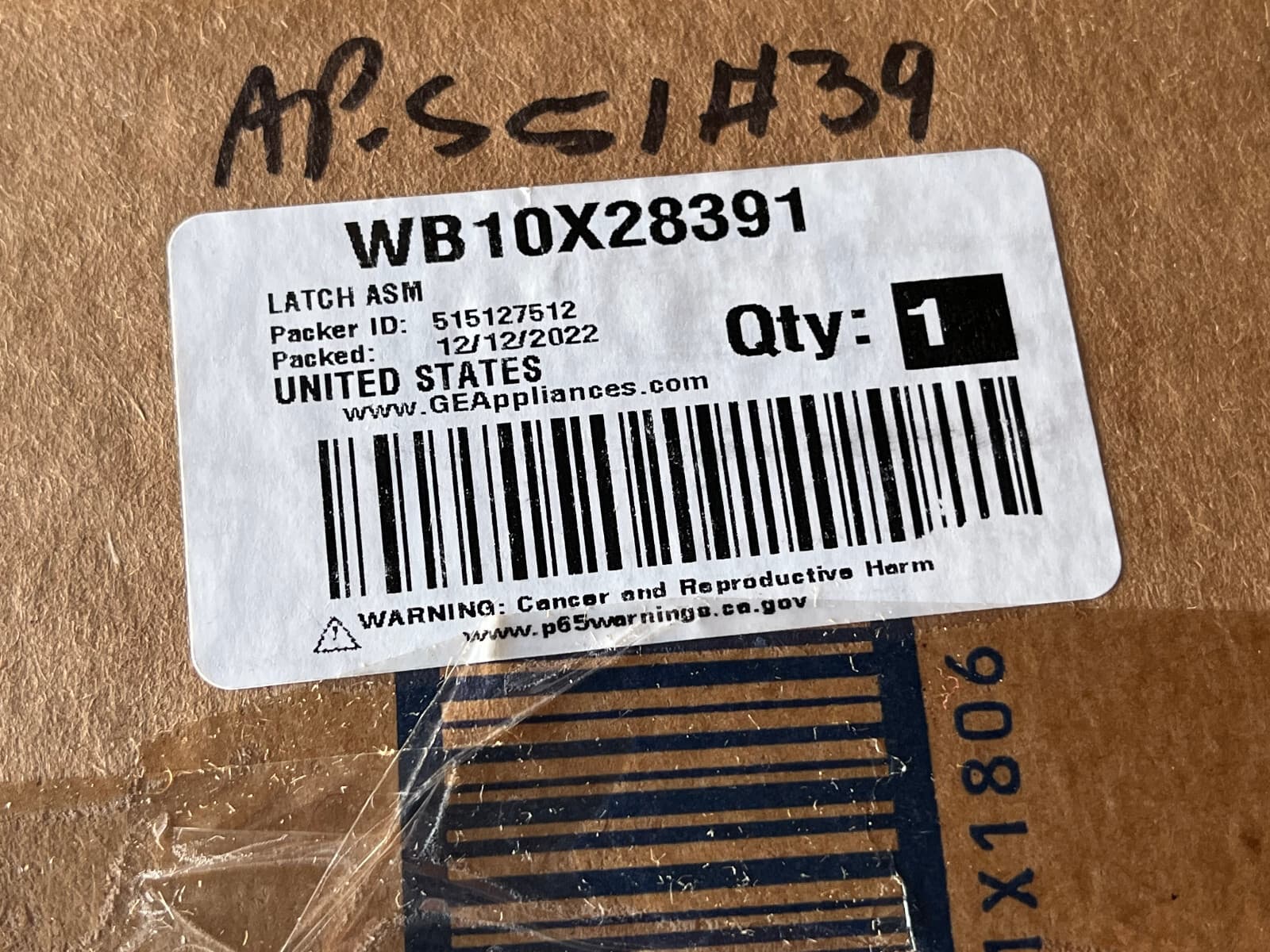 New Genuine GE Oven Latch Assembly CT9050EK4DS  WB10X28391 — thumbnail 12