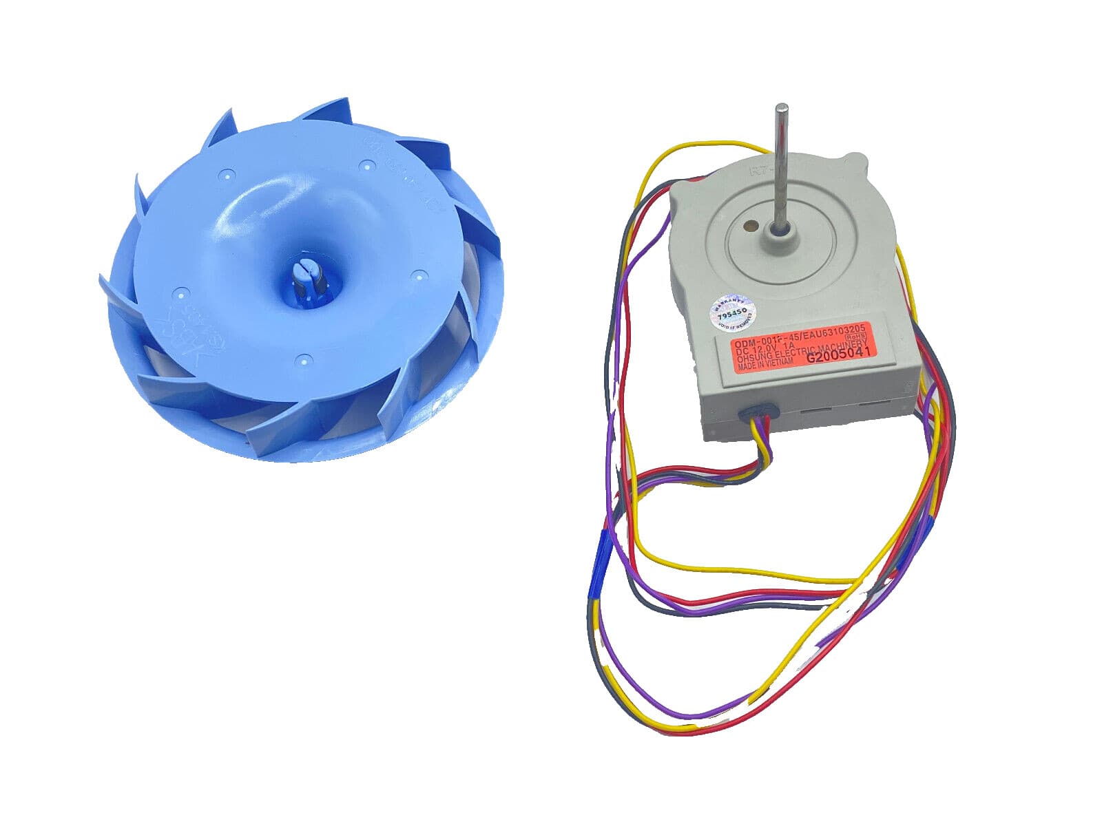 Genuine OEM LG Refrigerator Condenser Fan Motor and Blade EAU63103205 — thumbnail 5