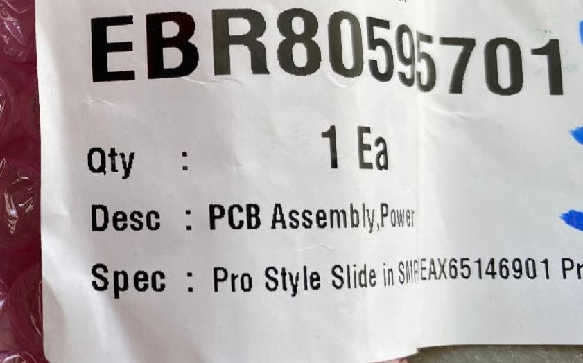 EBR80595701  OEM LG  Range Power Control Board New Genuine — thumbnail 4