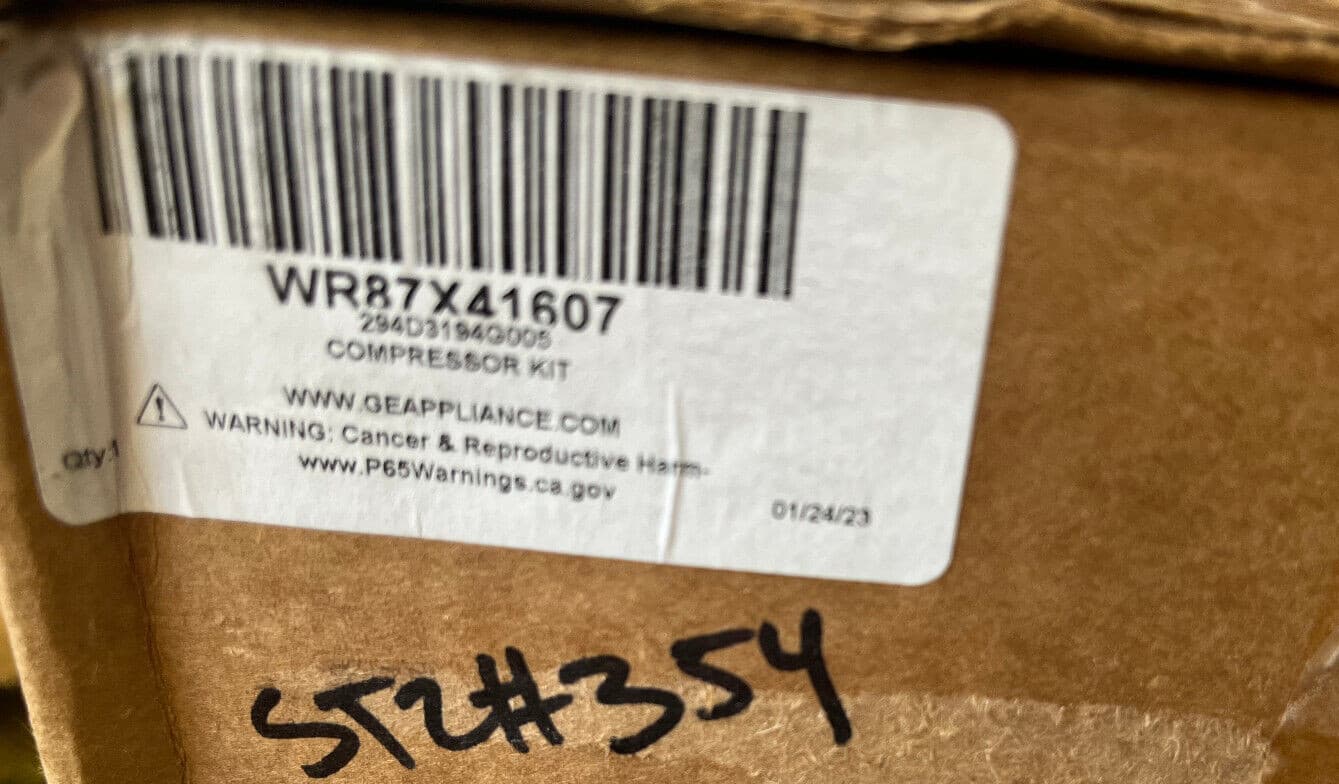 WR87X41607  OEM GE Refrigerator  Compressor Meizhi Kit  EZ80H1Y-U New Genuine — thumbnail 21