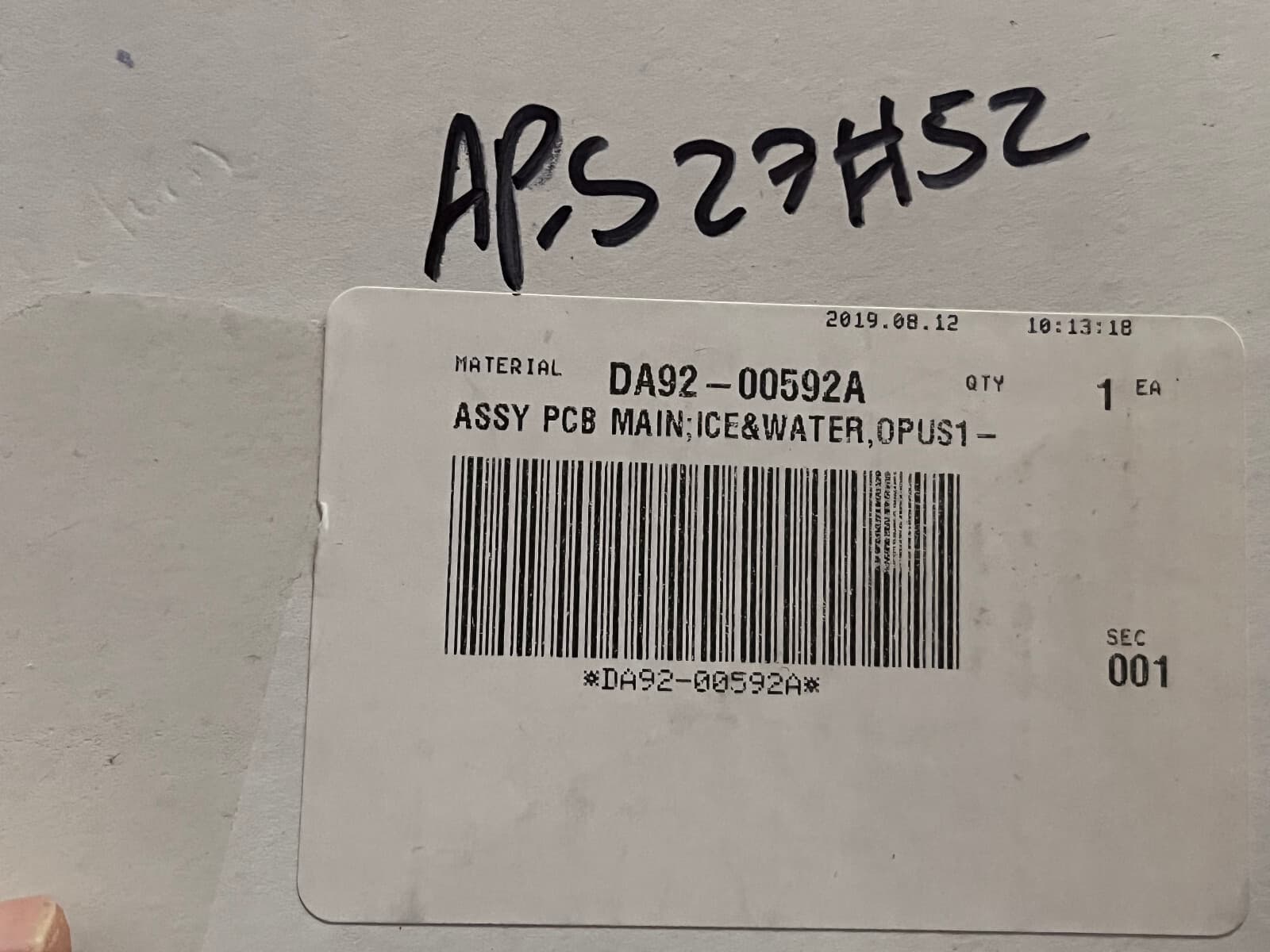 DA92-00592A OEM Samsung Refrigerator Electronic Control Board New Genuine — thumbnail 3