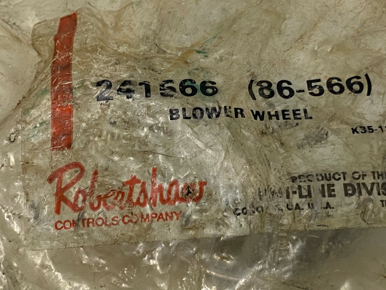 Genuine OEM Robertshaw Wheel-Blower 241566 — thumbnail 5