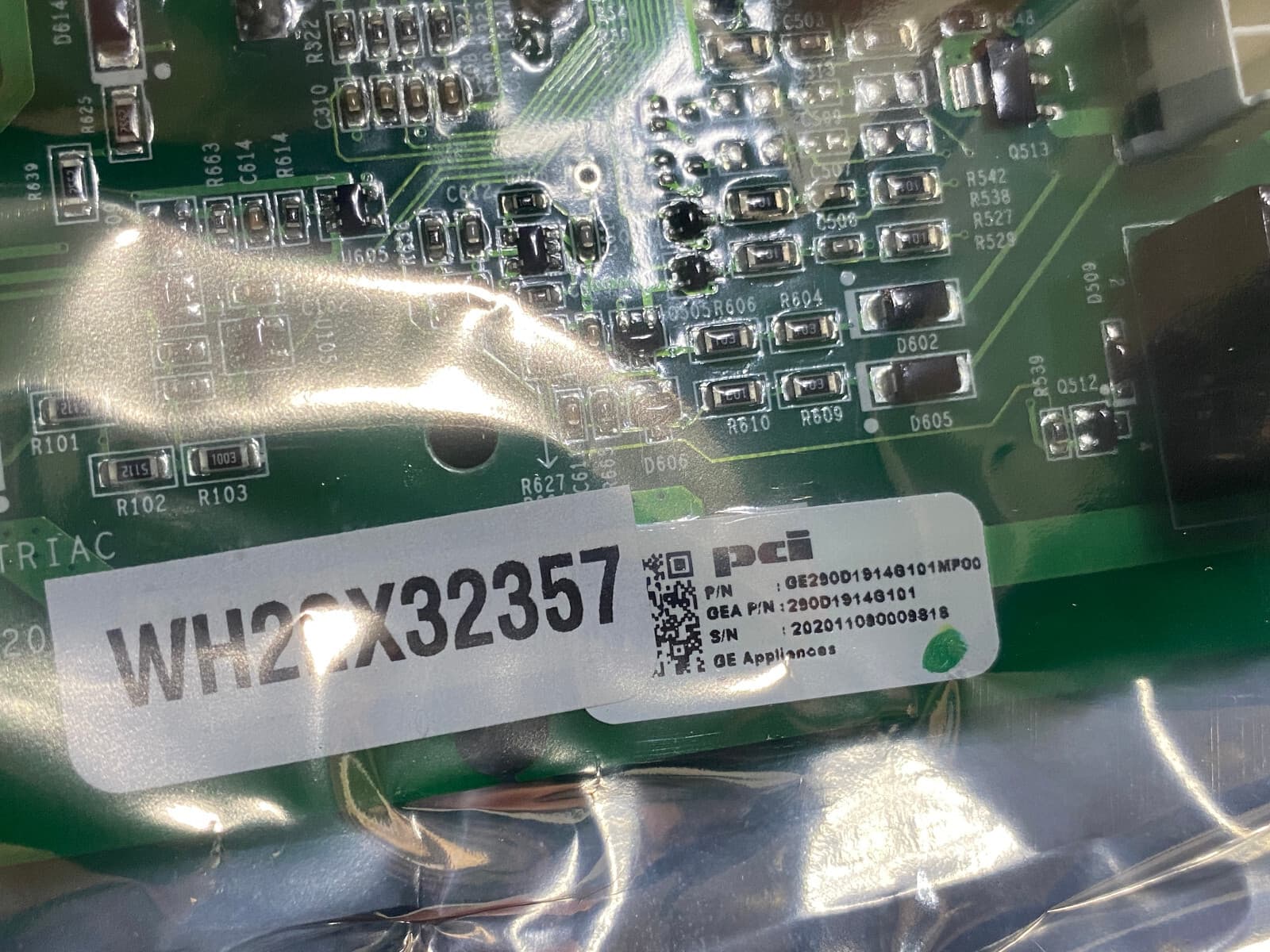 New Genuine OEM GE Washer Main Control Board W/instructions WH22X32357 — thumbnail 2