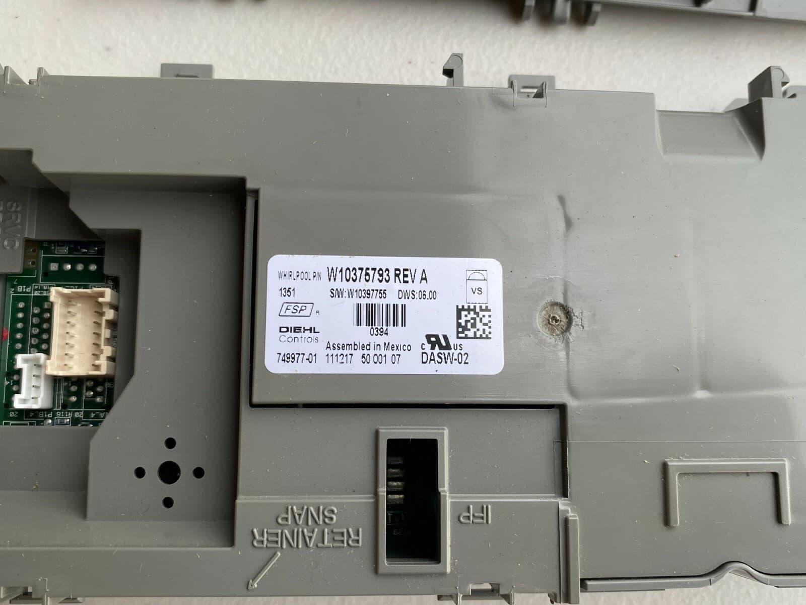 Genuine OEM Whirlpool Electronic Control Board W10473197 (W10375793) — thumbnail 4