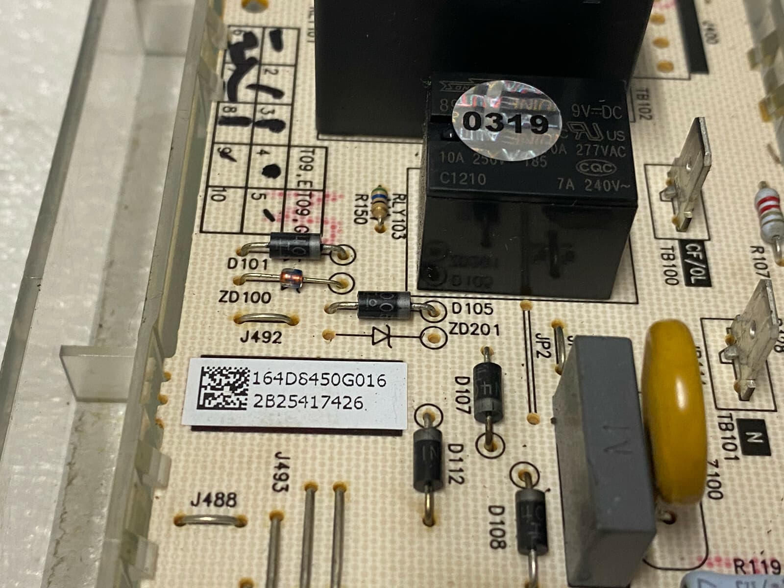 Genuine OEM GE  Oven Control Board 164D8450G016 — thumbnail 3