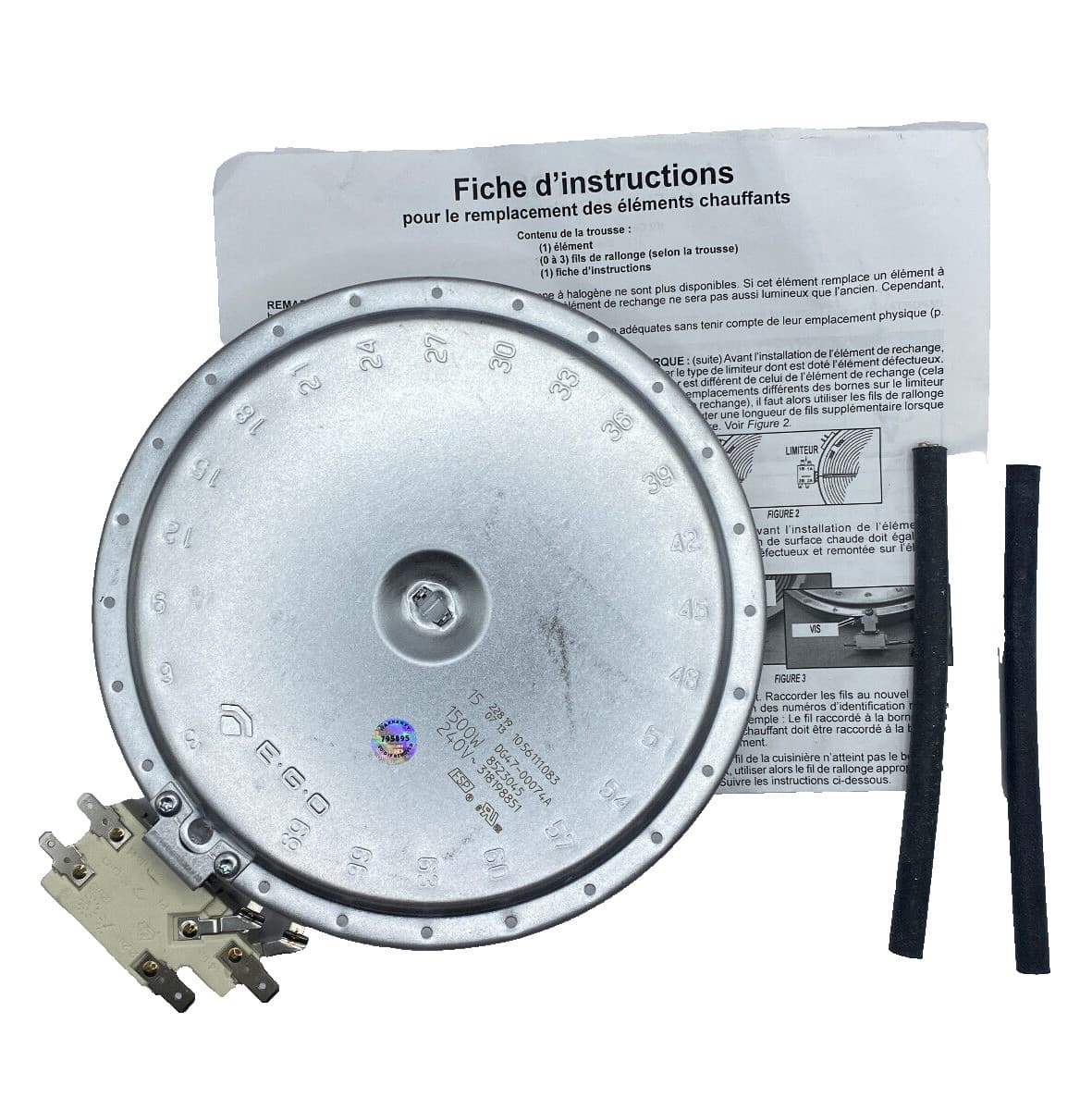 Genuine OEM Samsung Radiant Heating Element Kit DG47-00074A — thumbnail 2