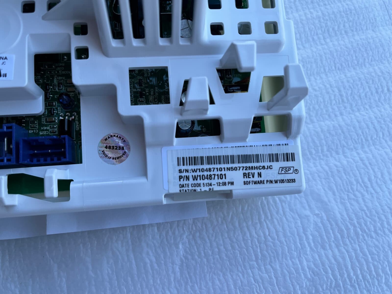 New Genuine Whirlpool Electronic Control Board W10487101 — thumbnail 2