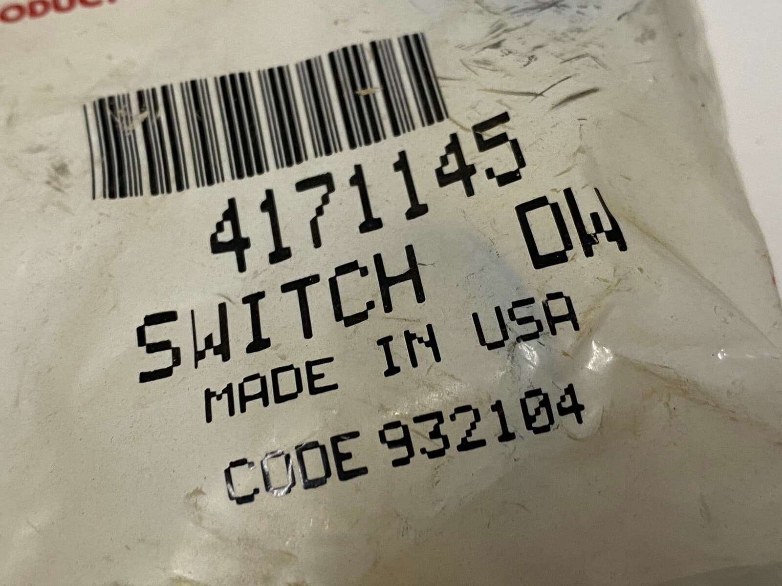 Genuine OEM Whirlpool Switch 4171145 — thumbnail 7