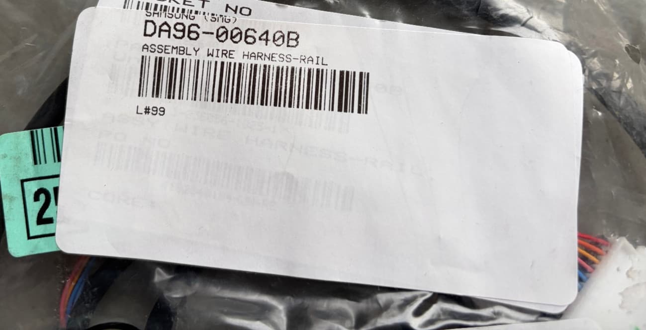 DA96-00640B Samsung  Refrigerator Wire Harness Rail Assembly New Genuine — thumbnail 2