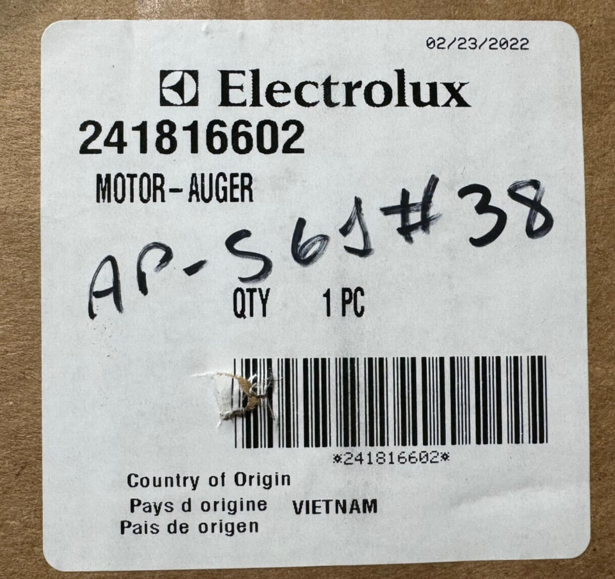 New Genuine OEM Frigidaire  Refrigerator Auger Motor 241816602 — thumbnail 12