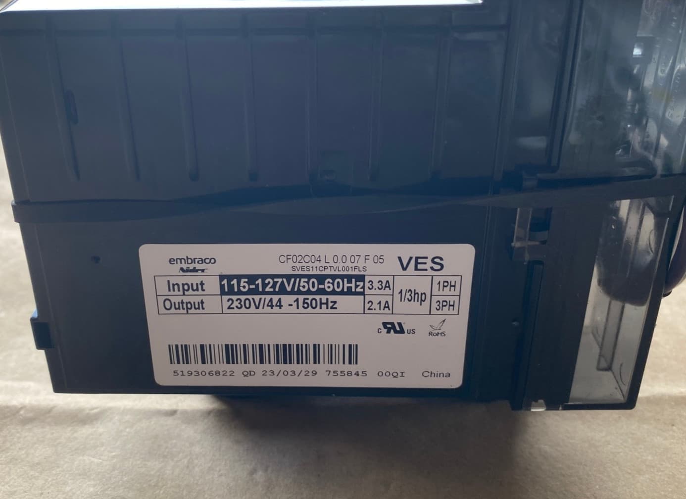 New Genuine OEM Frigidaire Refrigerator Compressor VESA11C 5304530688 — thumbnail 4