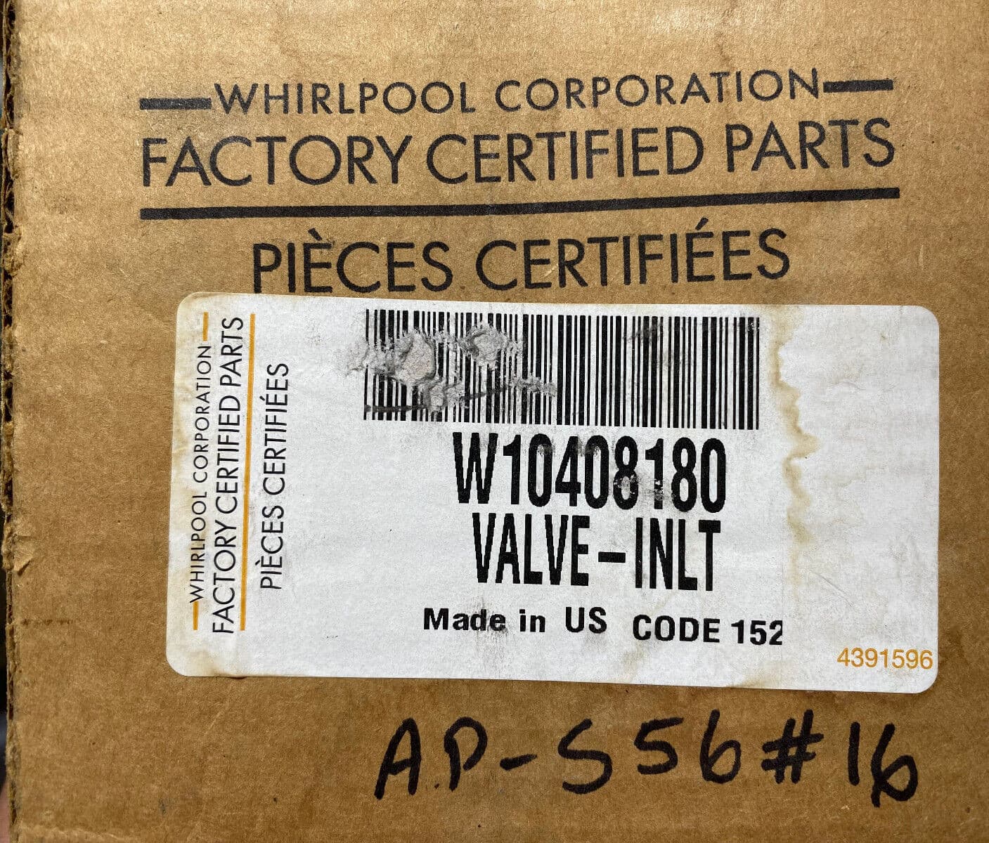 New Genuine OEM Whirlpool Water Inlet Valve Kit W10822681 — thumbnail 3