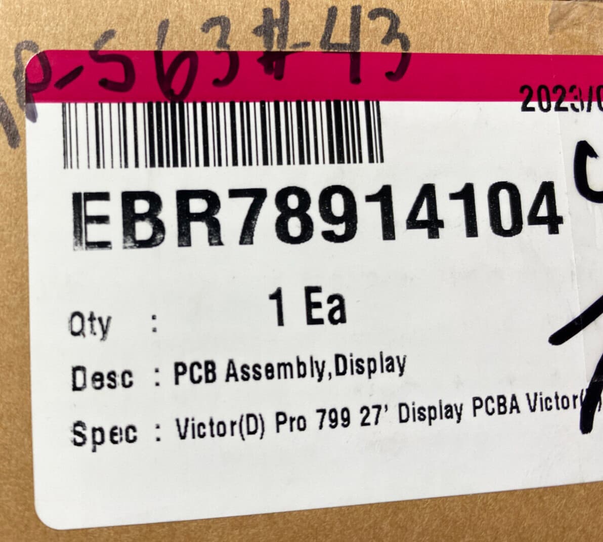 New Genuine OEM LG Dryer Display Control Board EBR78914104 — thumbnail 5
